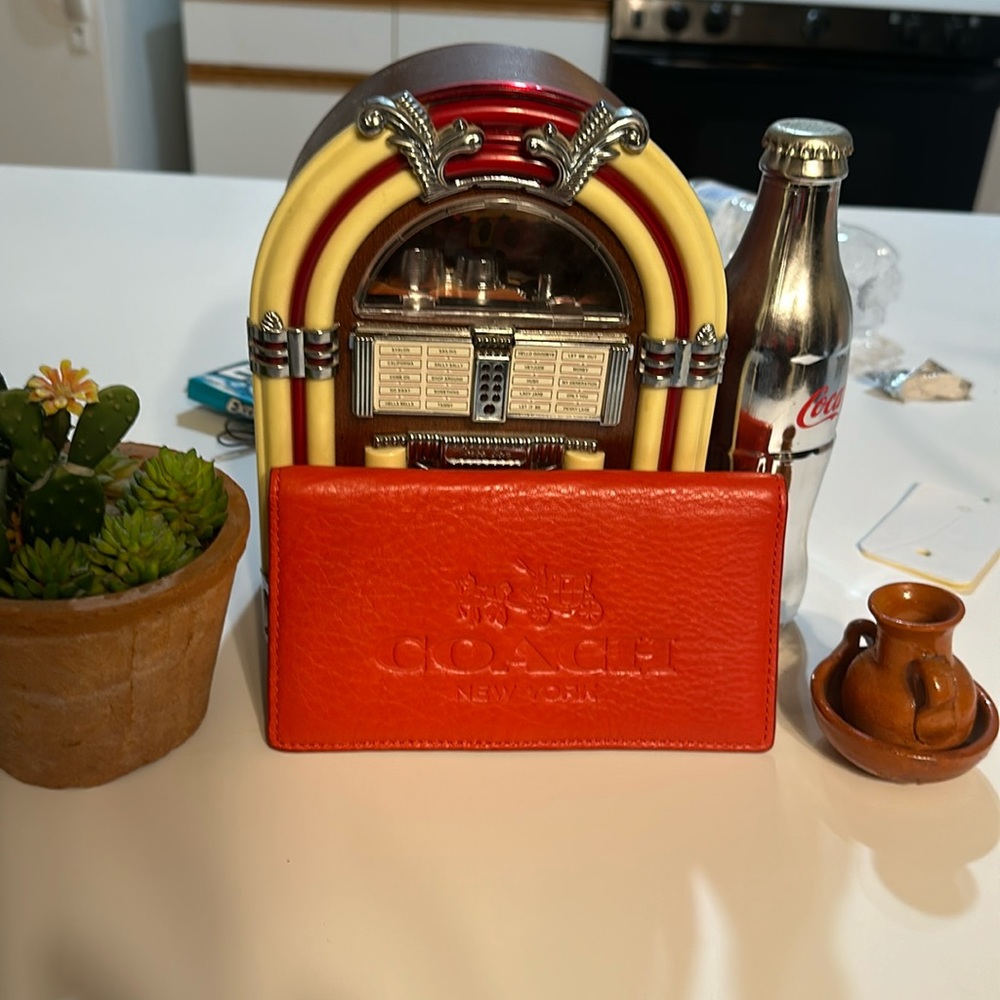 Coach check book holder